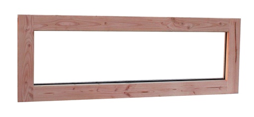 [1017098] Douglas vast raam (zijlicht) Prestige met dubbelglas, 138,4 x 48,4 cm, onbehandeld.