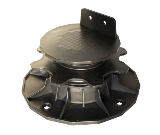 [1040923] Kunststof balkdragers verstelbaar 3,5 - 7,0 cm, zwart.