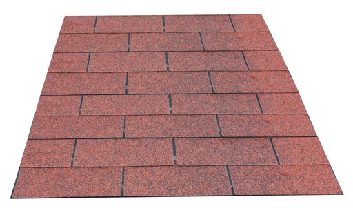 [693302] Dakshingles per pak à 3 m2, rood.