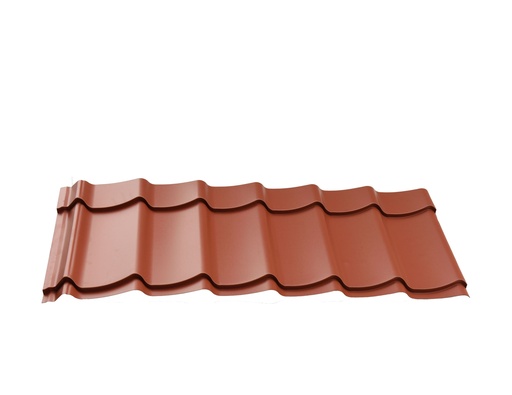 [W15617] Dakpanplaten t.b.v. Douglasvision kapschuur Comfort 405 x 320 cm, (16 M2), Terracotta.