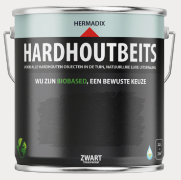 Hardhoutbeits 465 Zwart transparant 750 ML
