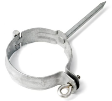 HWA beugel 80mm, slagpen voor dubbele wrong