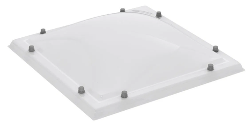 Lichtkoepel 100 x 100 cm, dubbelwandig opaal (excl. toebehoren)