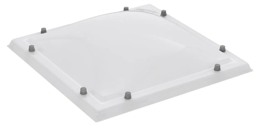 Lichtkoepel 80 x 80 cm, dubbelwandig opaal (excl. toebehoren)