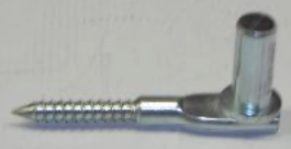 [DU-061] Duim met schroefdraad, lengte staaf: 105mm, lengte draad: 55mm, draad: �10mm, galvanisch verzinkt