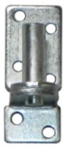 [DU-032] Plaatduim, plaat: 40x100mm, dikte: 5mm, galvanisch verzinkt