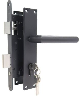 RVS cilinderslot - UIT-171 compleet in het zwart