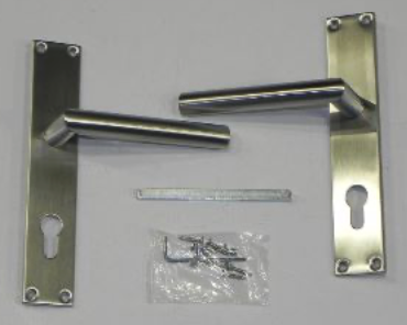 [UIT-82] Deurschild en deurkruk RVS (voor UIT-60)