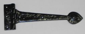 [KR-075] Kruisheng rustiek, volledige lengte: 250mm - zwart gecoat