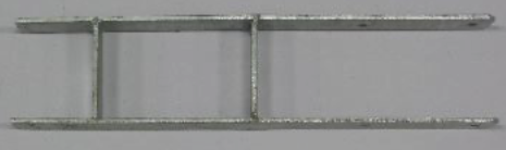 H-vorm - BA-078 - 600x141x6mm, breedte: 60mm, vuurverzinkt *