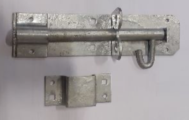 [EP-084] Schuifgrendel, plaat: 230x58x2mm, galvanisch verzinkt